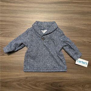 Carter's Blue Herringbone Kids Jacket size 3M-NWT